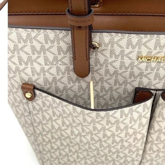 Michael Kors Medium Double Packet Tote Bag & Trifold Wallet
Vanilla/Brown - Picture 9 of 14